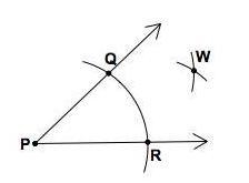 Which construction is being shown in the diagram? A) Copy an angle B) Copy a triangle-example-1