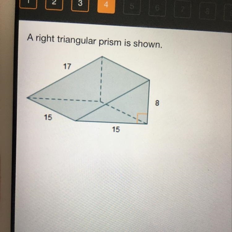 What is the volume of the prism? The answers are: 900 cubic units 1,020 cubic units-example-1