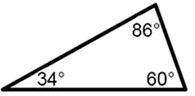 Classify the triangle by its angles. answers: A) Obtuse triangle B) Acute triangle-example-1