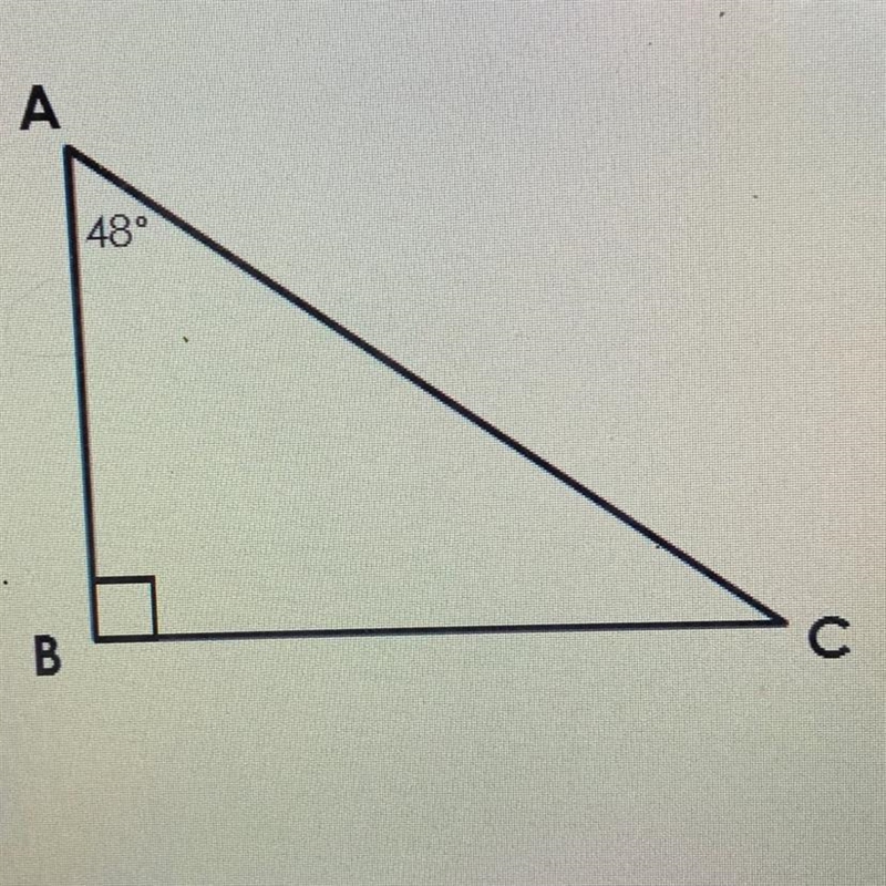 Put the size of the angles of this triangle in order from least to greatest. Select-example-1