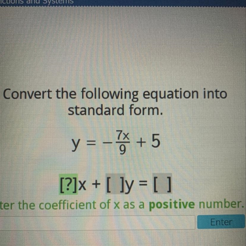 Convert the following equation into standard form.-example-1