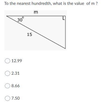 Please help! To the nearest hundredth, what is the value of m?-example-1