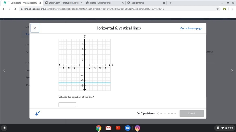 What is the equation of the line?-example-1