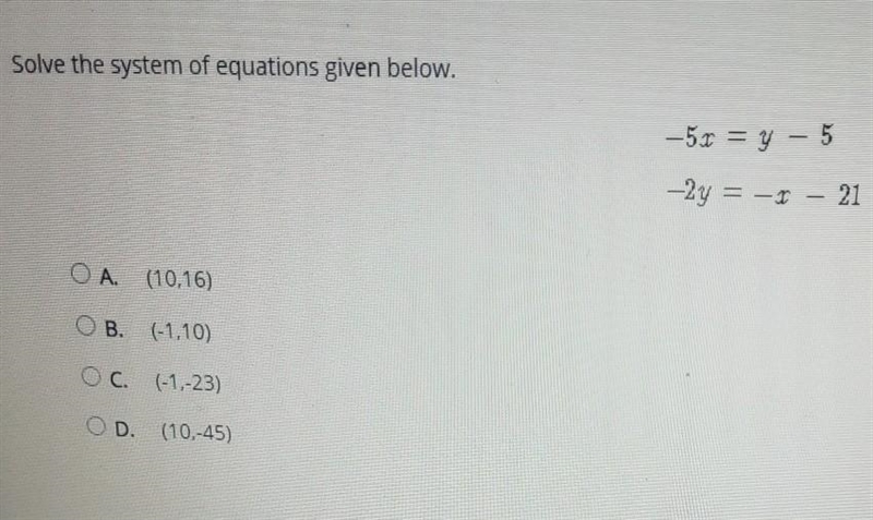 Solve the system of equations given below pleasee i need to pass ​-example-1