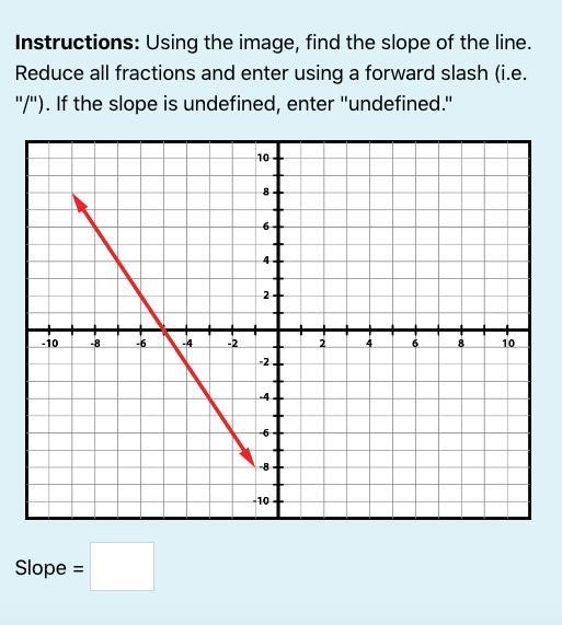 Use the image to find the slope of the line.-example-1