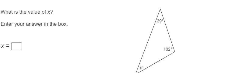 What is the value of x? Enter your answer in the box. x =-example-1