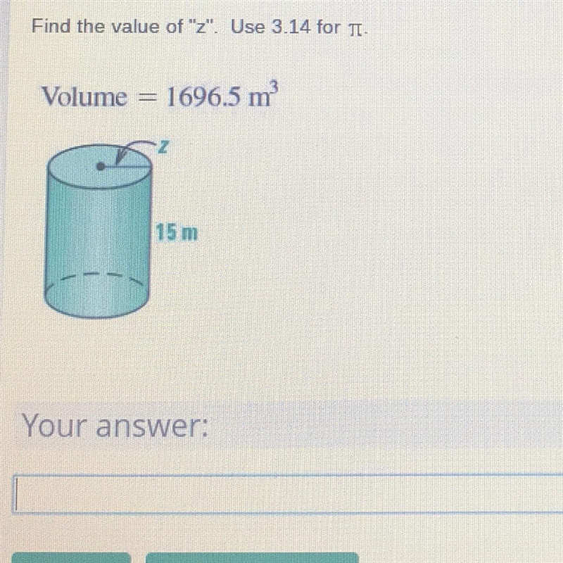 Find the value of z. Use 3.14 for pie-example-1