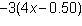 Which expression is equivalent to –12x – 1.50 –12x + 1.50 –12x – 2.50 –12x – 3.50-example-1