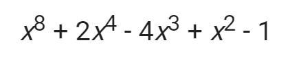 What is the coefficient of the term of degree 4 in this polynomial below?-example-1