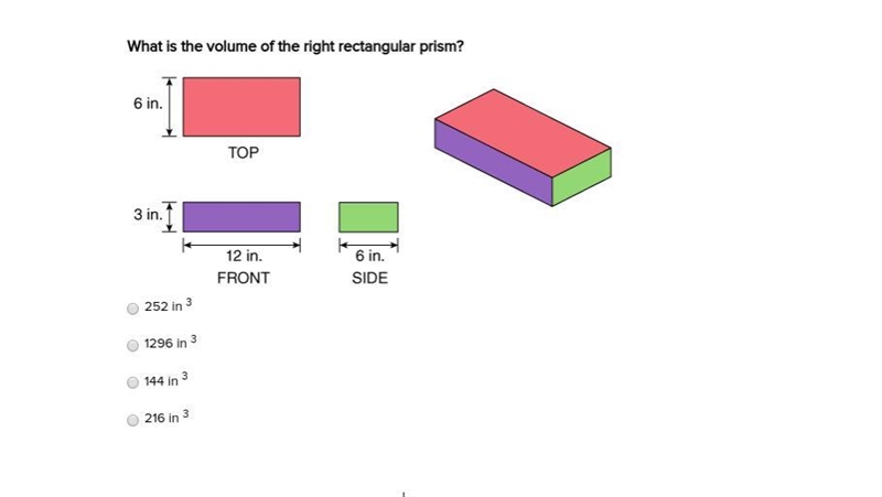 What is the volume of the right rectangular prism?-example-1