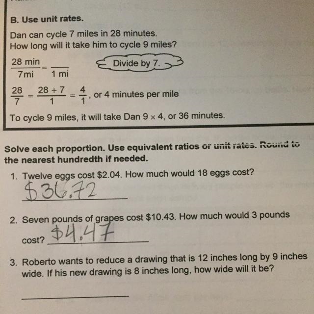 3. Roberto wants to reduce a drawing that is 12 inches long by 9 inches wide. If his-example-1