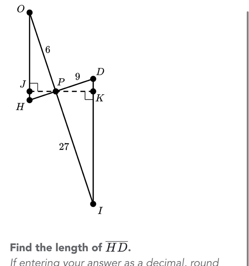 Find the length of line segment HD ASAP-example-1