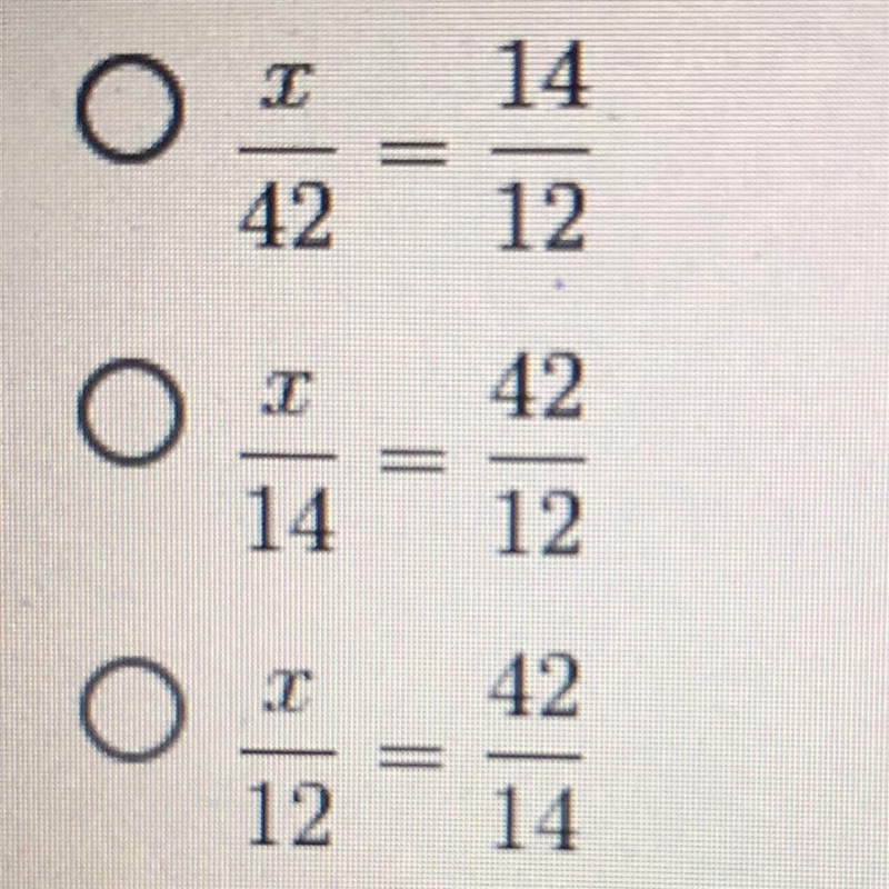 Which proportion can be used to find X?-example-1