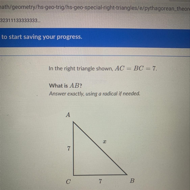 What is AB? Answer exactly, using a radical if needed-example-1