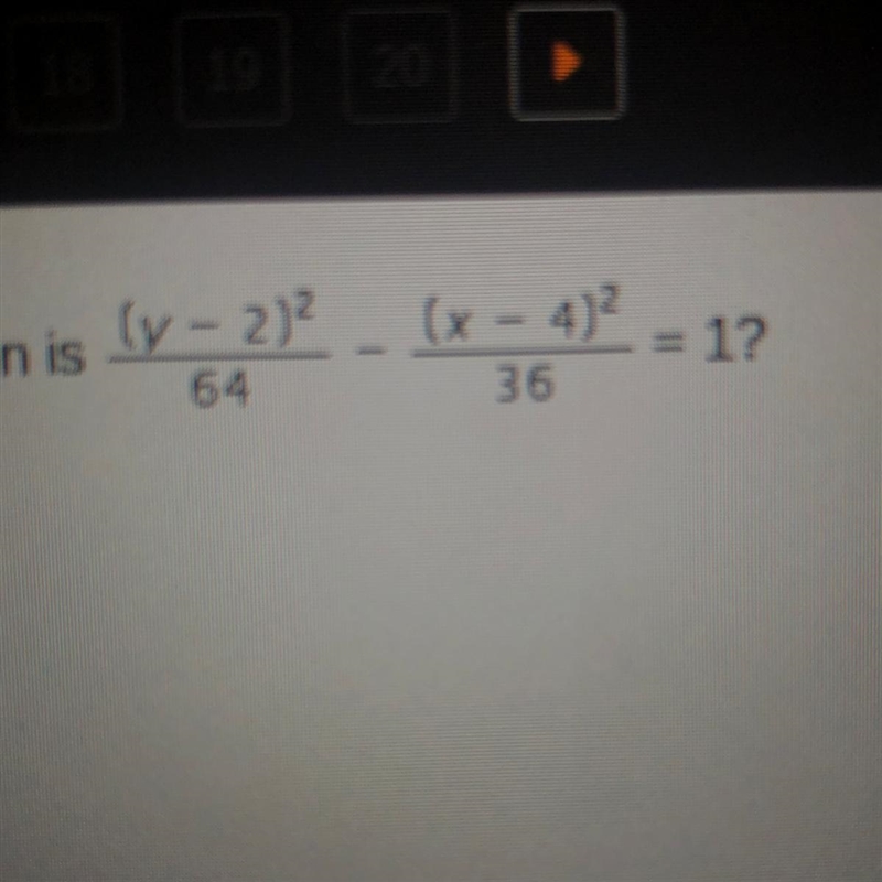 What are the foci of the hyperbola whose equation is (-6, 2) and (14, 2) (-4, 2) and-example-1