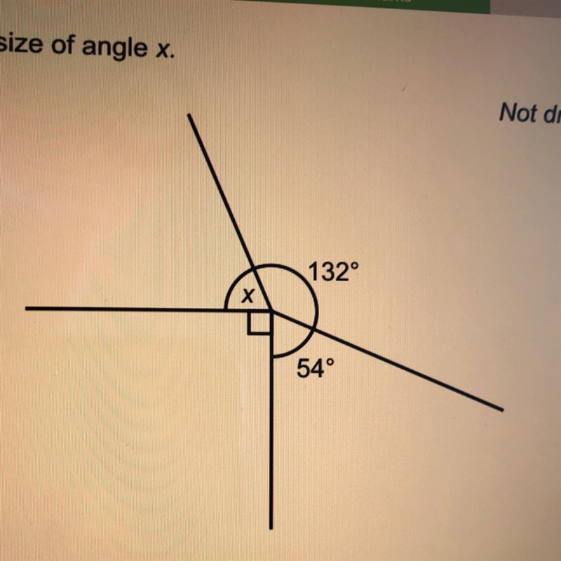 Work out size of angle x-example-1