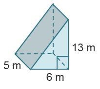 What is the volume of this triangular prism? A right triangular prism with a height-example-1