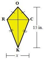 The shape has an area of 60 square inches. Find the value of x.-example-1