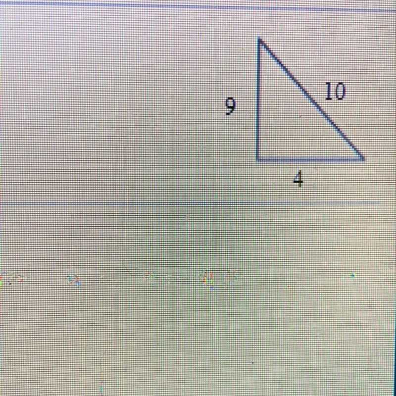 Is this a right triangle? Yes or No?-example-1