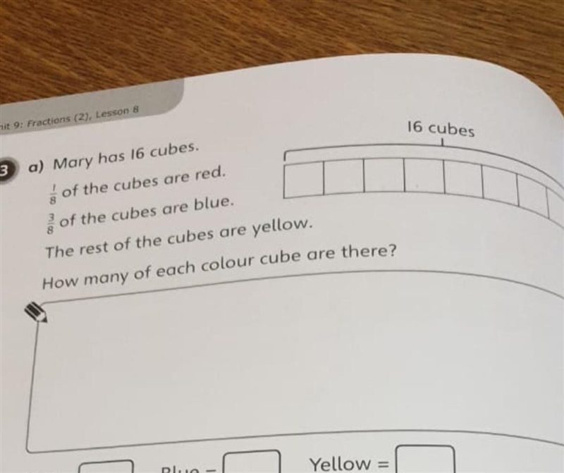 How many of each color cubes are? .. answer please-example-1