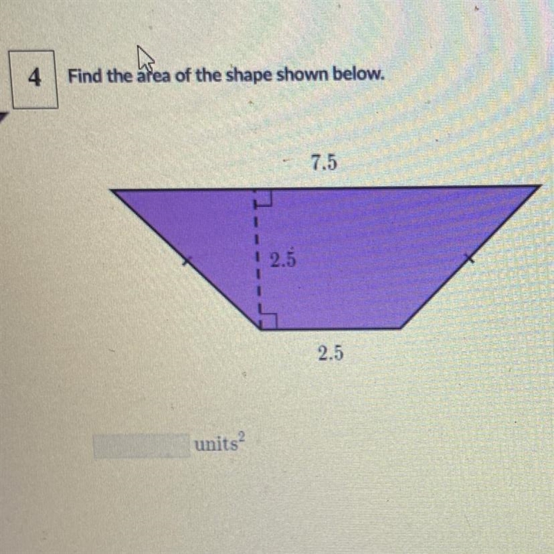 What’s the area of the shape shown below-example-1