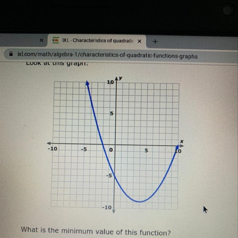 What is the minimum value of this function?-example-1