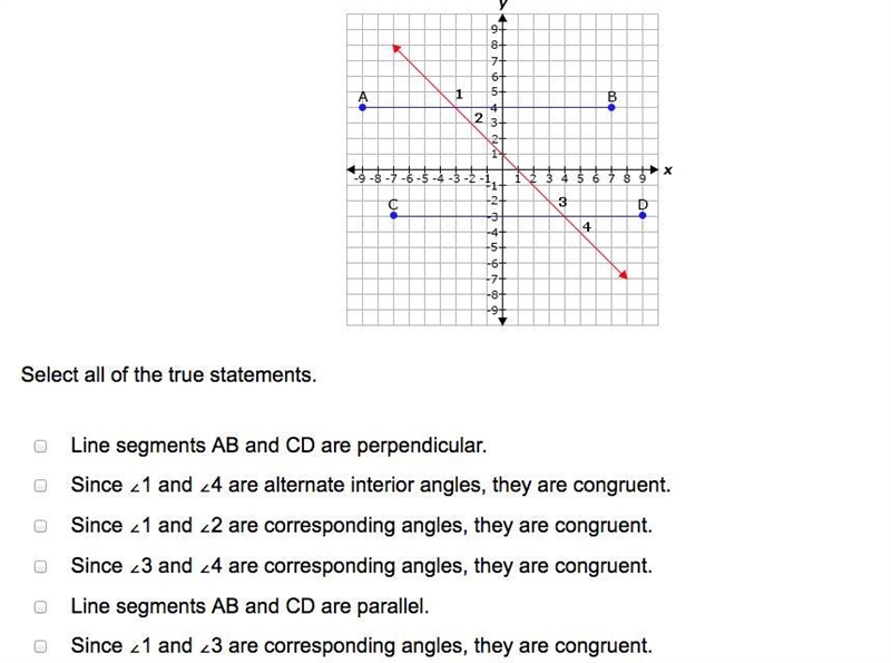 Select ALL the correct answers. Line segment AB was translated 2 units right and 7 units-example-1