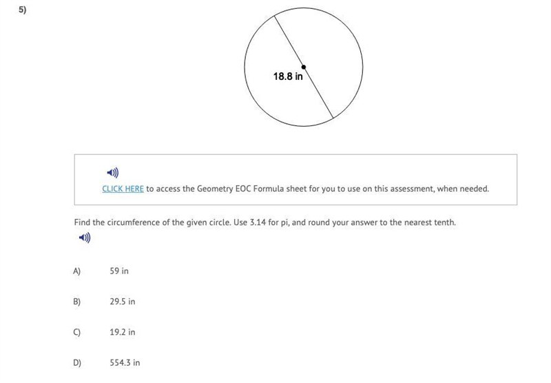 Find the circumference of the given circle. Use 3.14 for pi, and round your answer-example-1