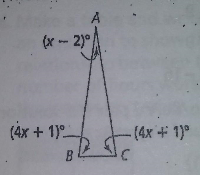 The sum of the angle measures of a triangle is 180°. Find the measure of each angle-example-1