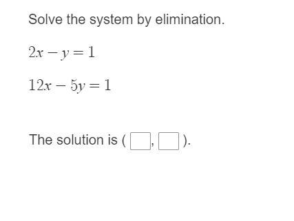 Solve the system by elimination.-example-1