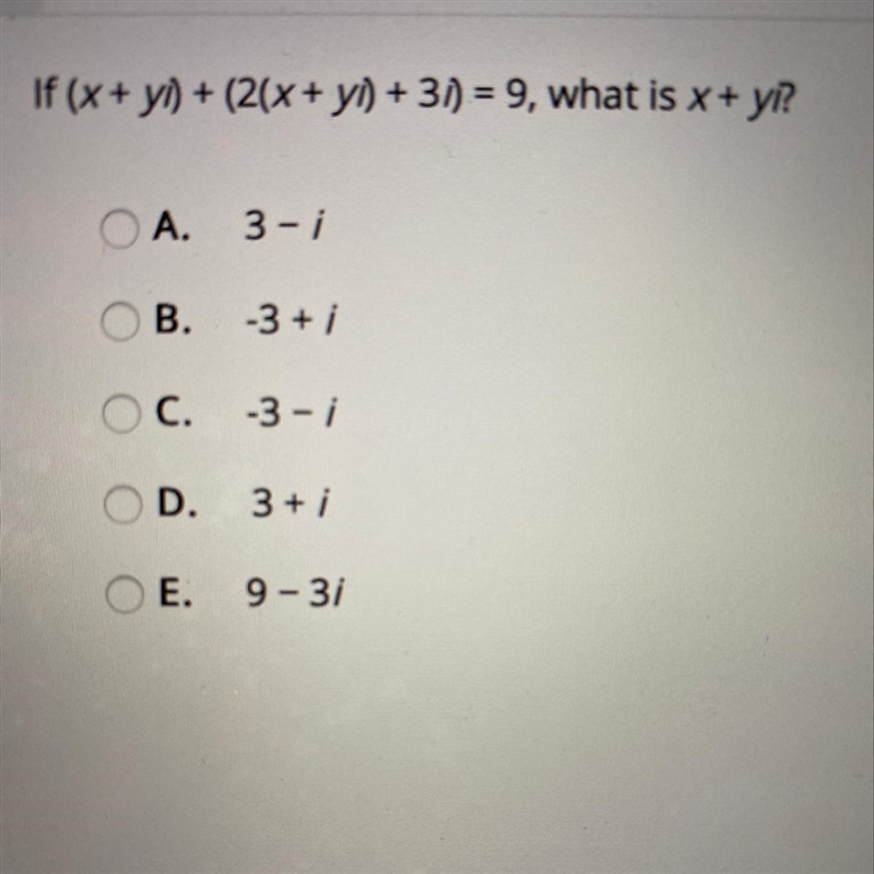 If (x + y) +(2(x + y) + 3) = 9, what is x + yı?-example-1