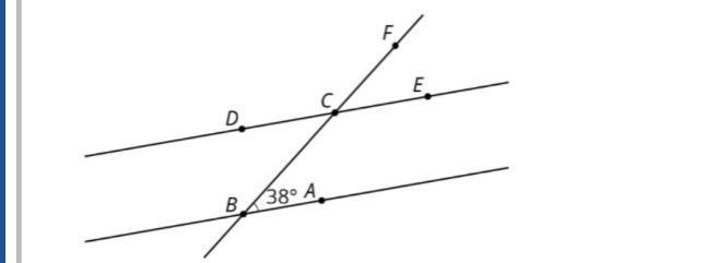 In the picture lines AB and CD are parallel. Find the measures of ∠BCD. HELP ASAP-example-1