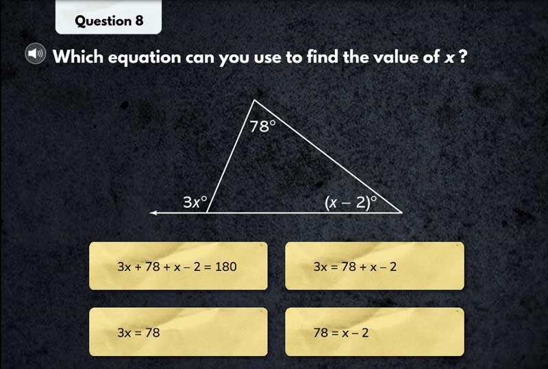 Which equation can be used to find X?-example-1