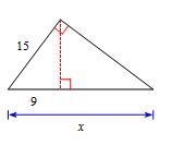 Solve for x, given that the triangles are similar.-example-1