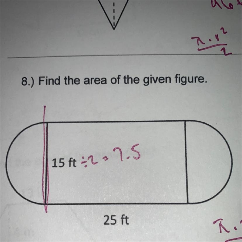 Find the area of the figure below-example-1