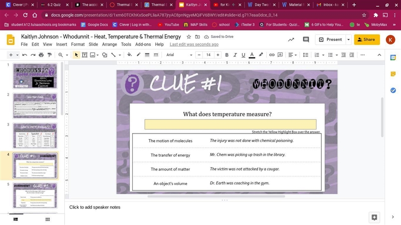 What does tempature measure-example-1