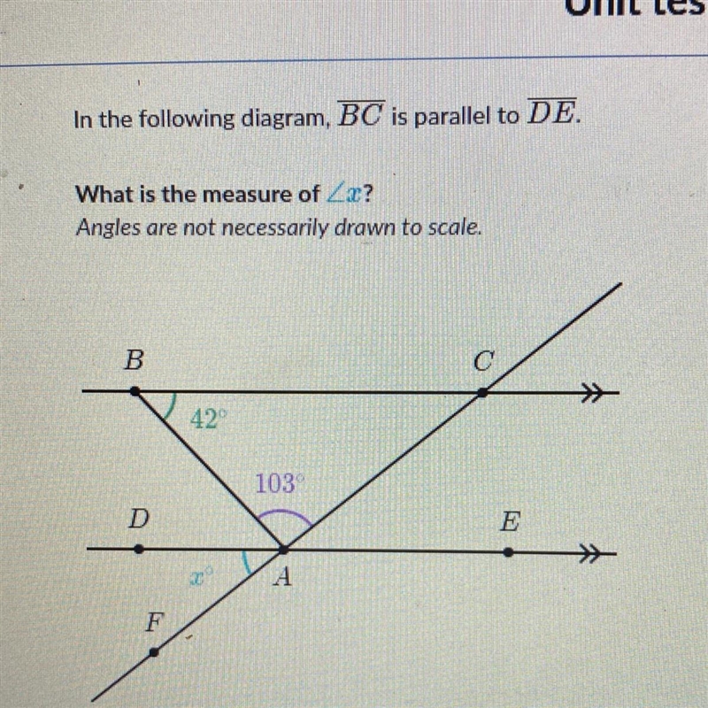 What is the measure of angle x-example-1