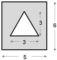 Area of the Shaded Region For This Particular Triangle, Solve.-example-1