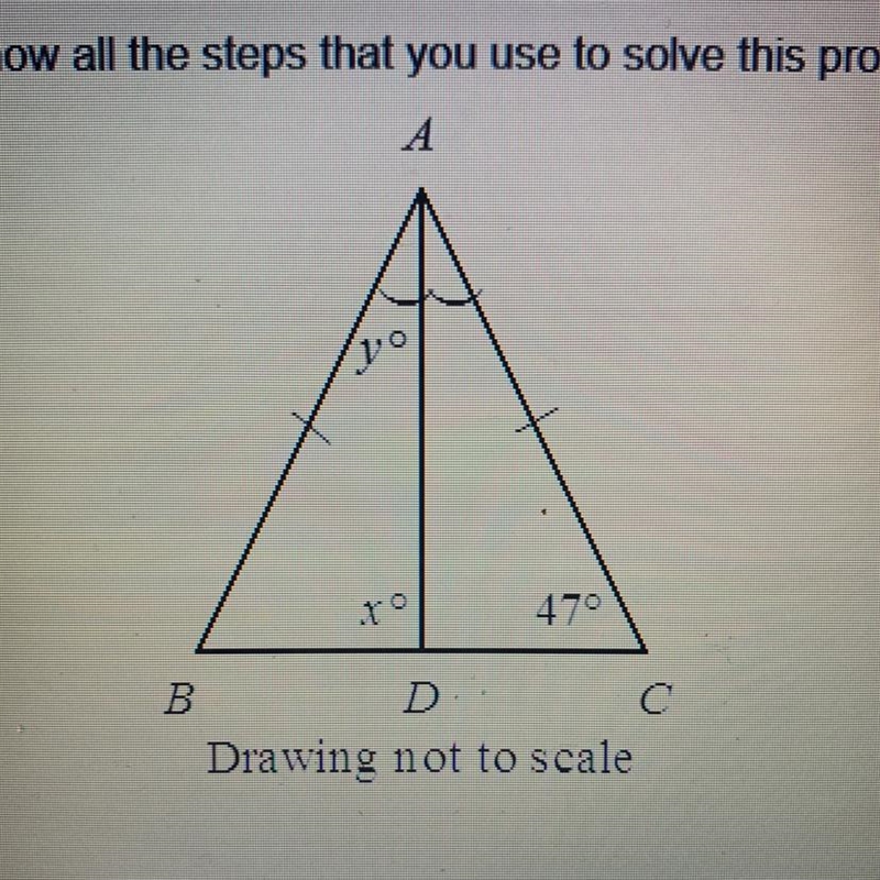 PLEASE HURRY!!!!! Find the values of x and y.-example-1