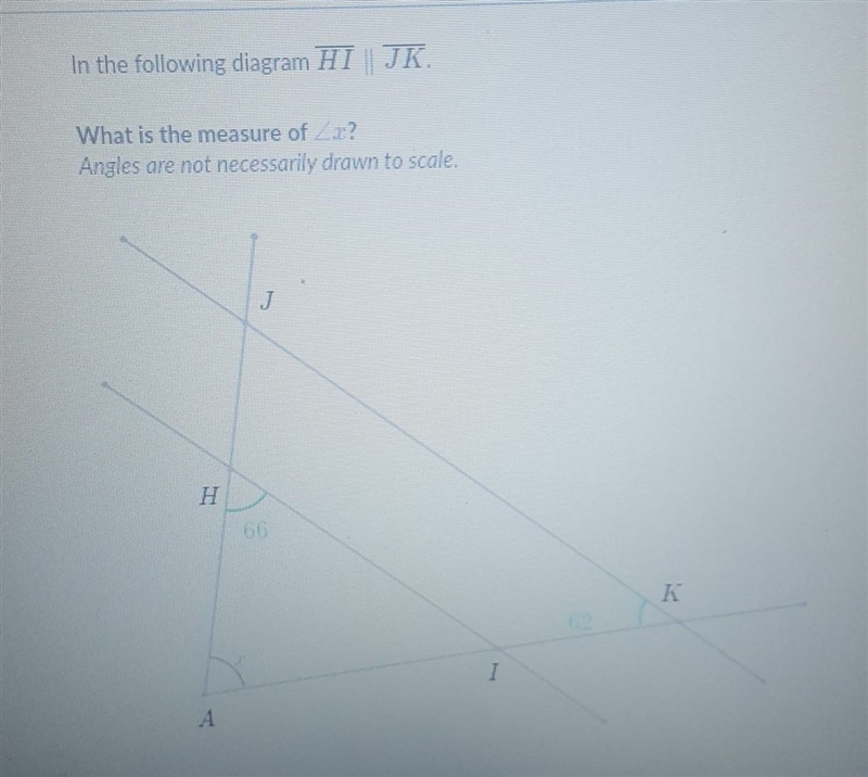 Finding angle measure using triangles ​-example-1