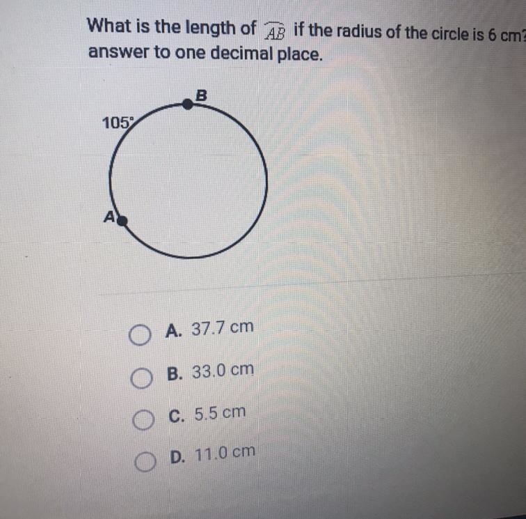 What is the length of AR if the radius of the circle is 6 cm?-example-1