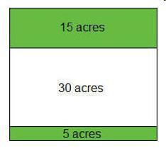 Lindsay shot a model rocket over an area that consists of two grassy areas shown in-example-1