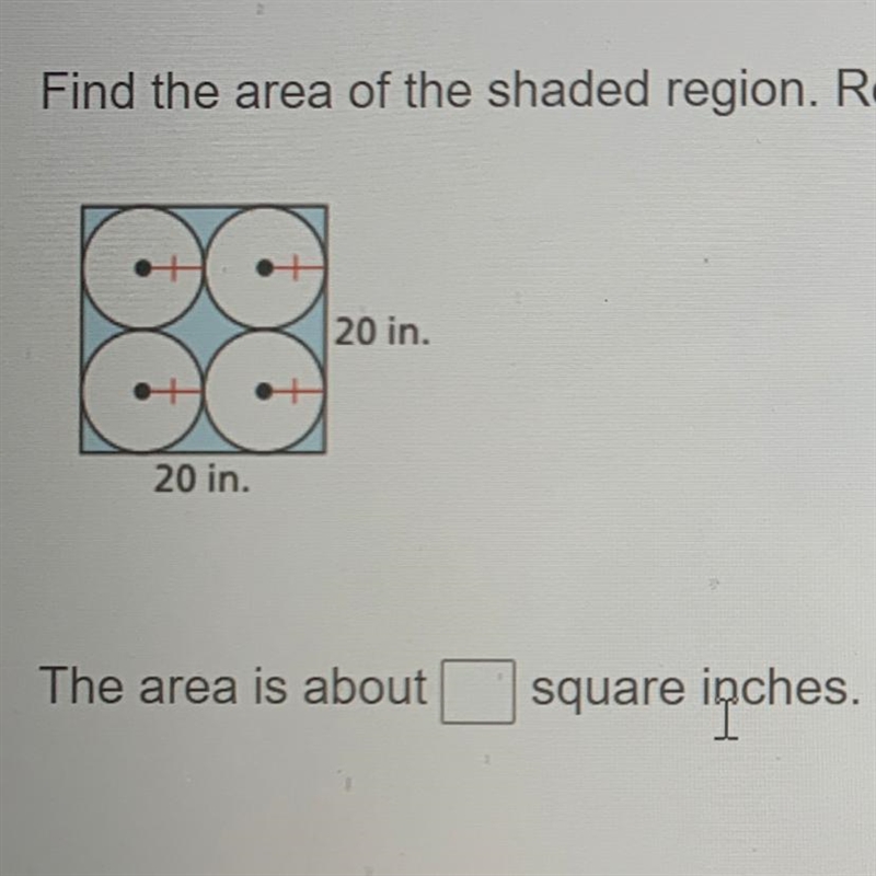 Find the area of the shaded region. Round your answer to the nearest hundredth.-example-1