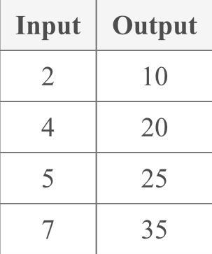 What rule tell you to find the output number from the input number ? A) at 16 B) subtract-example-1