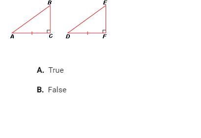 True or false Based on the information in the diagram abc ≅ def-example-1