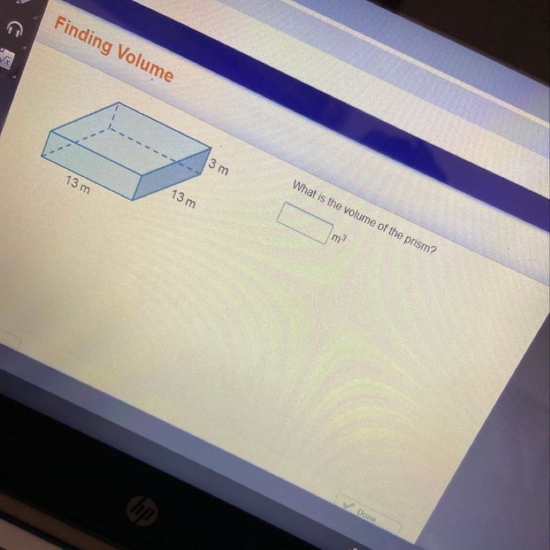 What is the volume of the prism? 3 m 13 m 13 m-example-1