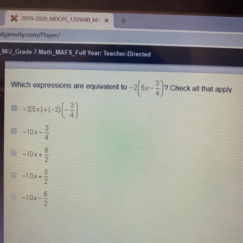 Which expressions are equivalent to_____? Check all that apply.-example-1