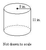 Find the surface area of the cylinder in terms of π-example-1