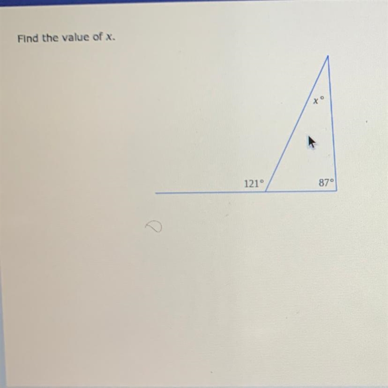 Find the value of x .-example-1