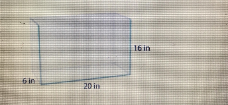 If this fish tank is filled only halfway, how much water will it hold? A. 1920 cubic-example-1